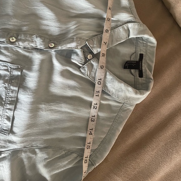 Denim crop shirt sizeL(14/16) Forever21 - Picture 5 of 6